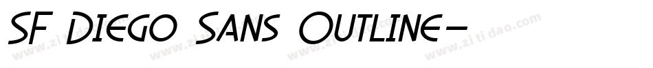 SF Diego Sans Outline字体转换